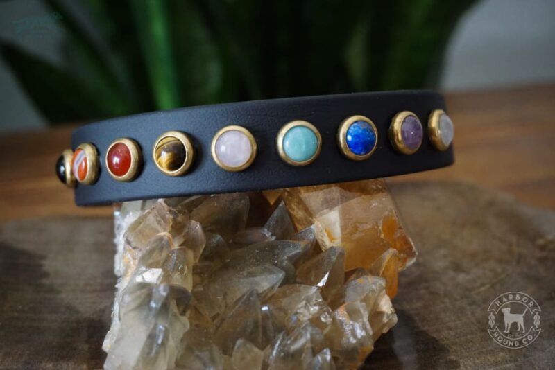 1" CHAKRA Gemstone Buckle Collar - Image 3