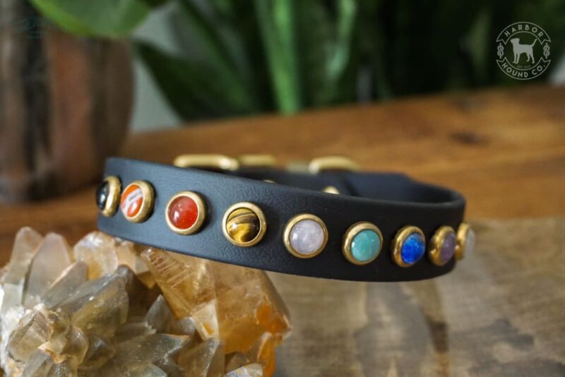 1" CHAKRA Gemstone Buckle Collar - Image 4
