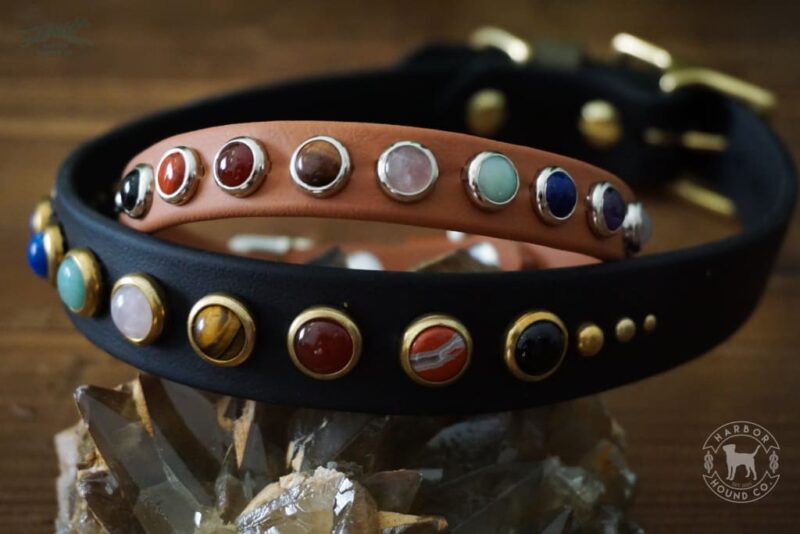 1" CHAKRA Gemstone Buckle Collar - Image 5