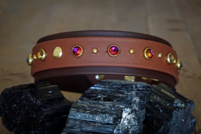 TOFINO 1.5" Crystal Studded Buckle Collar - Image 2