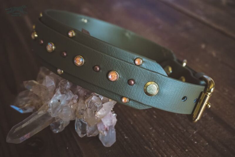 ZHENA 1.5" Crystal Studded Buckle Collar - Image 4