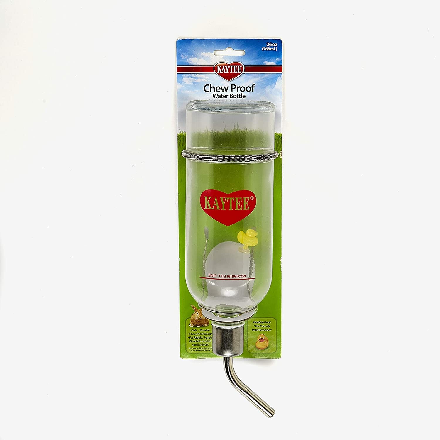 Kaytee Chew-Proof Water Bottle Clear - 26 Oz