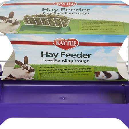 Kaytee Free Standing Trough Hay Feeder Assorted - 7 in