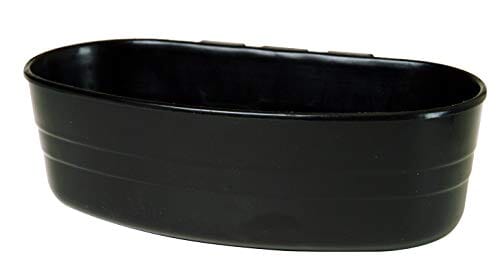 Little Giant Coop Cup Plastic Small Animal Feeding Dish - Black - 1 Pt