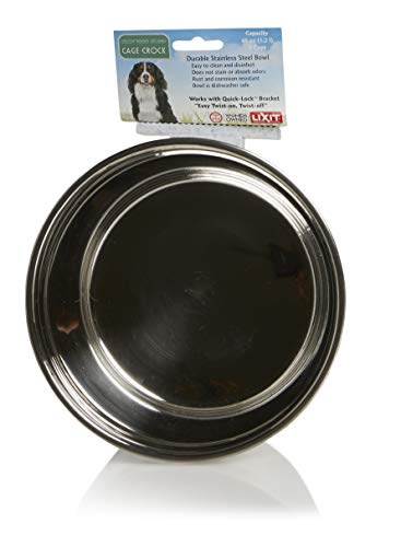 Lixit Stainless Steel Crock Bowl - 40 oz