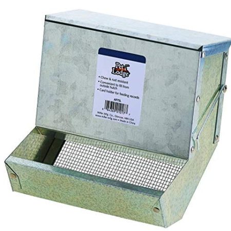 Pet Lodge Galvanized Feeder with Sifter Bottom & Limited Ingredient Diet - 7 In