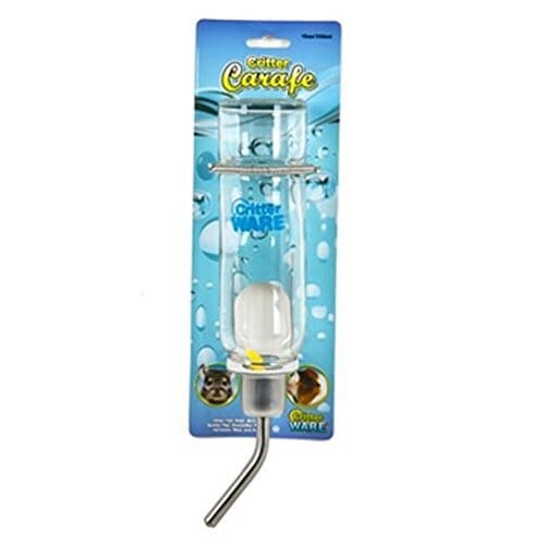 Ware Critter Carafe Glass Small Animal Water Bottle - 12 Oz